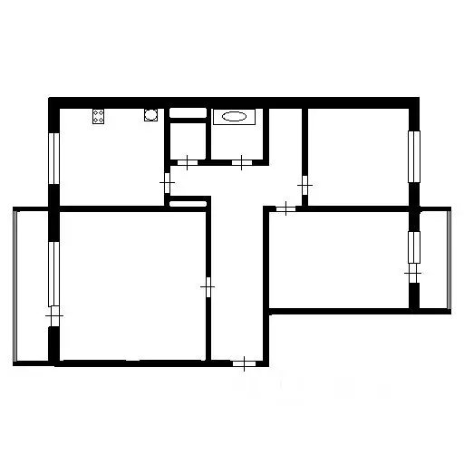 3-к кв. Красноярский край, Красноярск Зеленая Роща мкр, ул. Воронова, ... - Фото 2