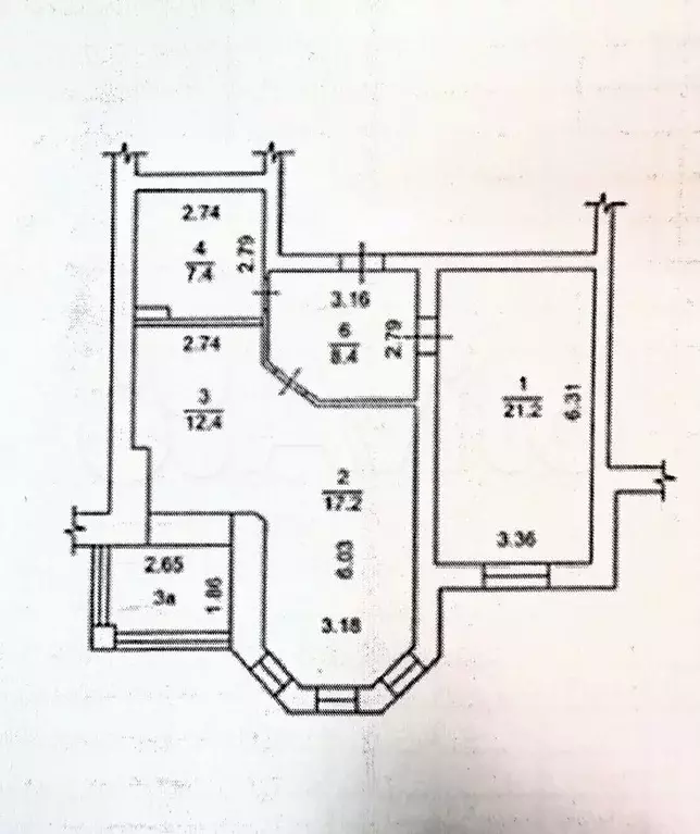 2-к. квартира, 72 м, 6/9 эт. - Фото 0