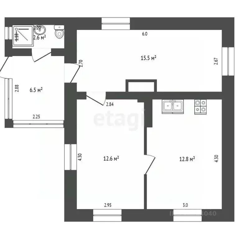 Дом в Крым, Ленинский район, с. Ильичево ул. Чернышевского, 31 (50 м) - Фото 2