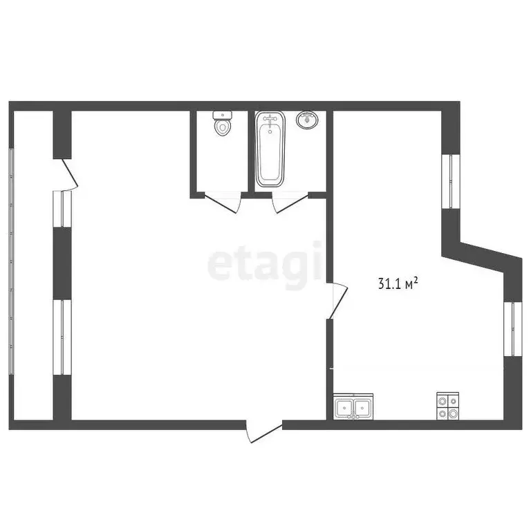 1-комнатная квартира: Череповец, Московский проспект, 47 (82 м) - Фото 0