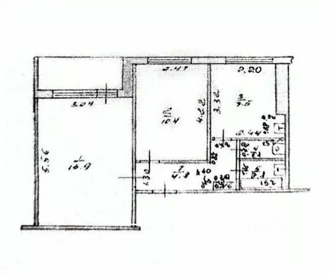 2-к кв. Алтайский край, Барнаул Взлетная ул., 10 (45.1 м) - Фото 2