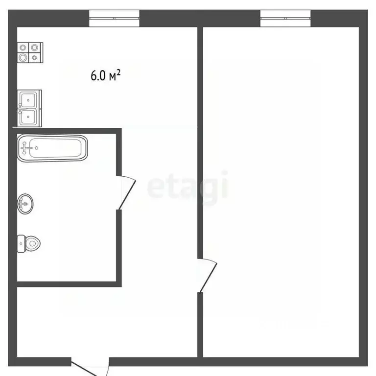 1-к кв. Ярославская область, Рыбинск ул. Свободы, 33 (29.0 м) - Фото 1