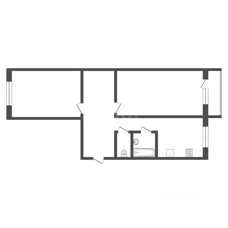 2-к кв. Тульская область, Богородицк ул. Коммунаров, 155 (44.1 м) - Фото 2