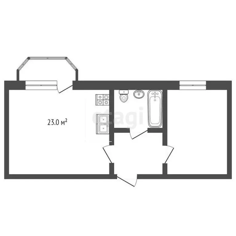 1-комнатная квартира: Геленджик, Колхозная улица, 112 (49.7 м) - Фото 0