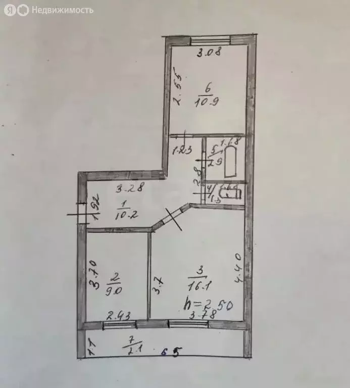 2-комнатная квартира: Лаишево, улица Салиха Сайдашева, 3 (50.4 м) - Фото 1