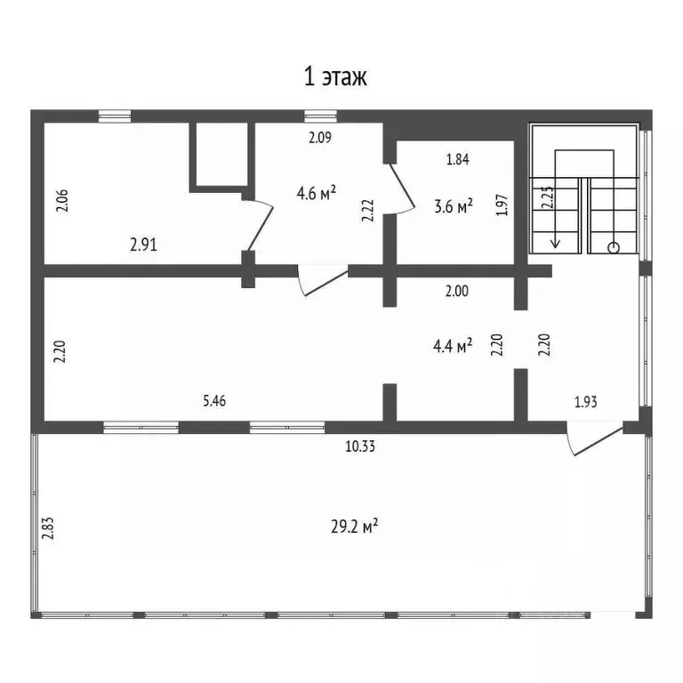 Дом в Вологодская область, пос. Рубцово 1 (78 м) - Фото 2
