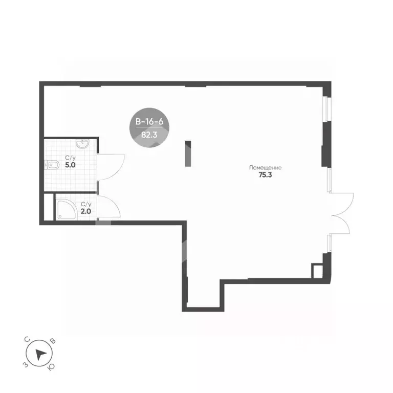 Торговая площадь в Москва 4-я оч., Шагал жилой комплекс, к2.6 (82 м) - Фото 2