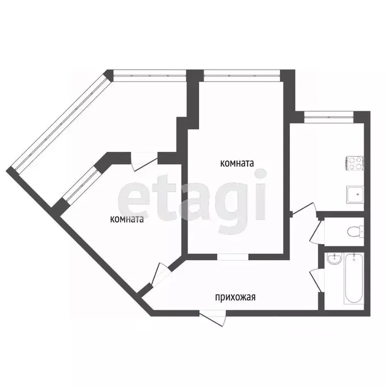 2-к кв. Красноярский край, Красноярск Светлогорская ул., 11А (72.1 м) - Фото 1