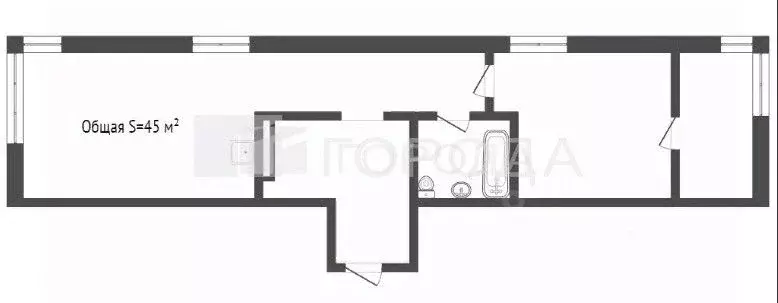 2-к кв. Алтайский край, Барнаул ул. Челюскинцев, 80В (45.0 м) - Фото 1