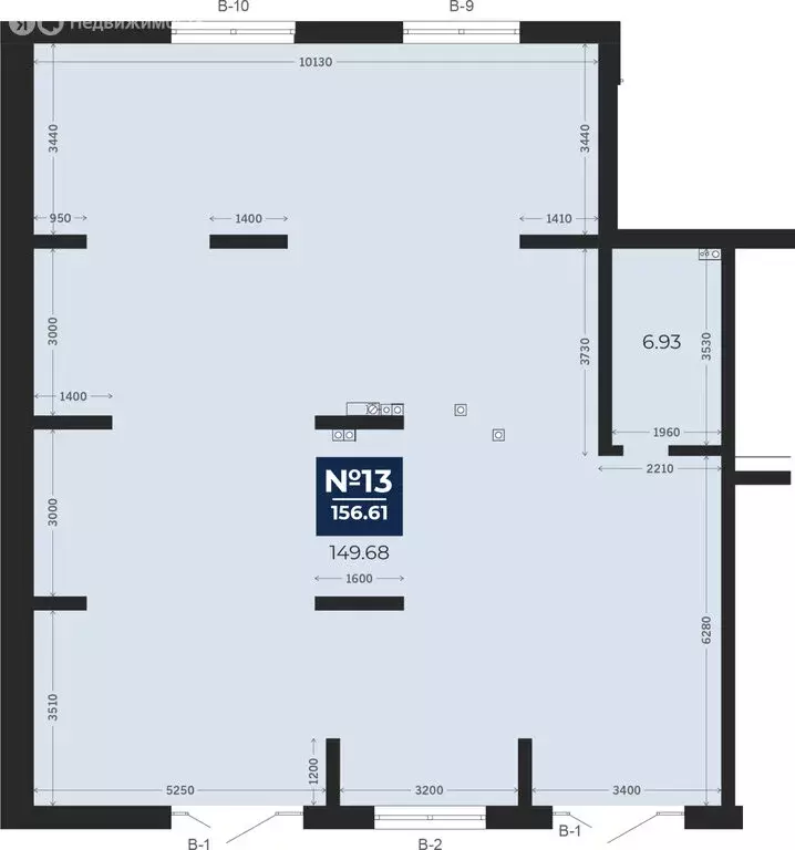 Помещение свободного назначения (156.61 м) - Фото 1