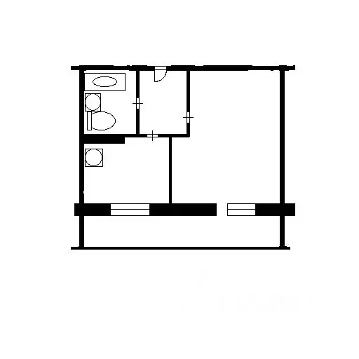 Студия Новосибирская область, Новосибирск ул. Петухова, 101 (25.9 м) - Фото 2
