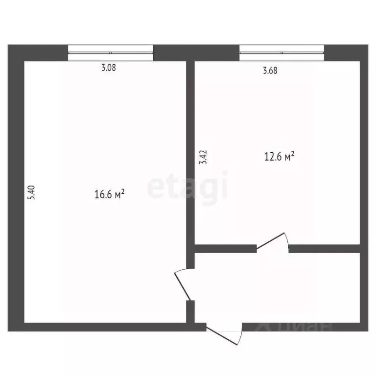 Комната Ямало-Ненецкий АО, Новый Уренгой Железнодорожная ул., 6 (29.2 ... - Фото 1