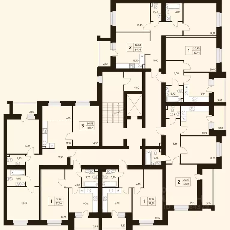 3-к кв. Башкортостан, Уфа ул. Ахметова, 296/2 (81.67 м) - Фото 2