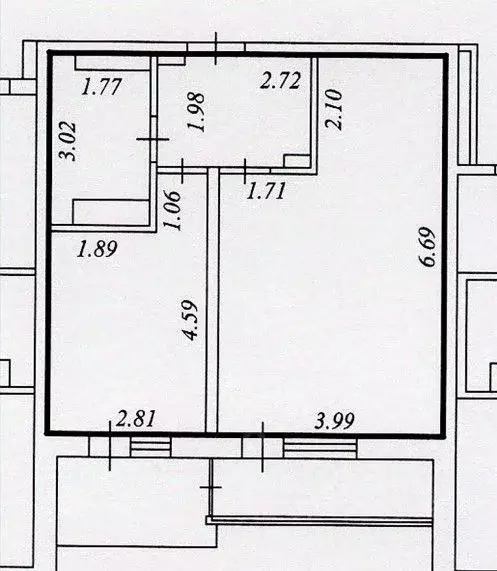 1-к кв. Тюменская область, Тюмень ул. Ю.-Р.Г. Эрвье, 30к2 (39.9 м) - Фото 2