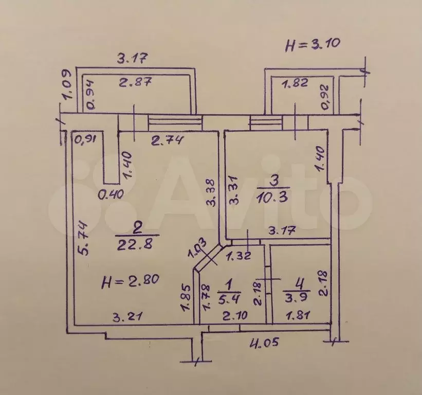 1-к. квартира, 42 м, 6/6 эт. - Фото 0