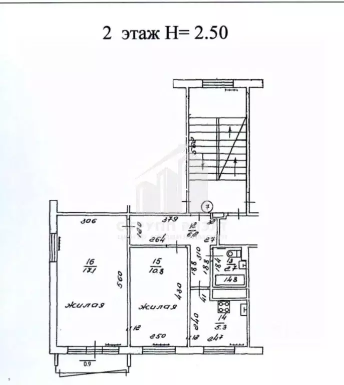 2-к кв. Калининградская область, Калининград ул. Чекистов, 88 (42.1 м) - Фото 2