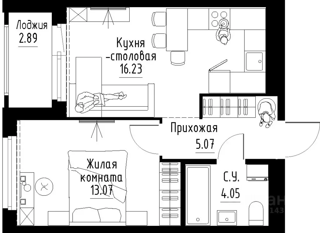 1-к кв. Свердловская область, Екатеринбург бул. Золотистый, 15 (39.87 ... - Фото 0