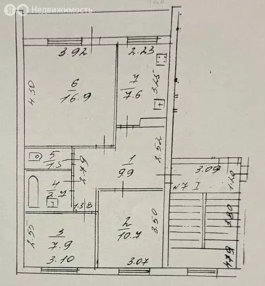 3-комнатная квартира: деревня Новоликеево, Полевая улица, 10 (57.2 м) - Фото 1