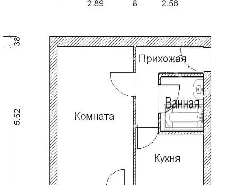 Схема 1 комнатной квартиры фото 18