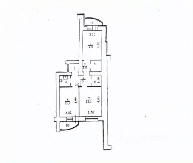 2-к кв. Московская область, Люберцы ул. 8 Марта, 43к2 (71.9 м) - Фото 1