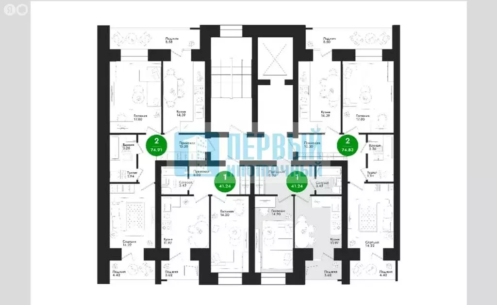 1-комнатная квартира: Йошкар-Ола, улица Подольских Курсантов, 21 (41 ... - Фото 1