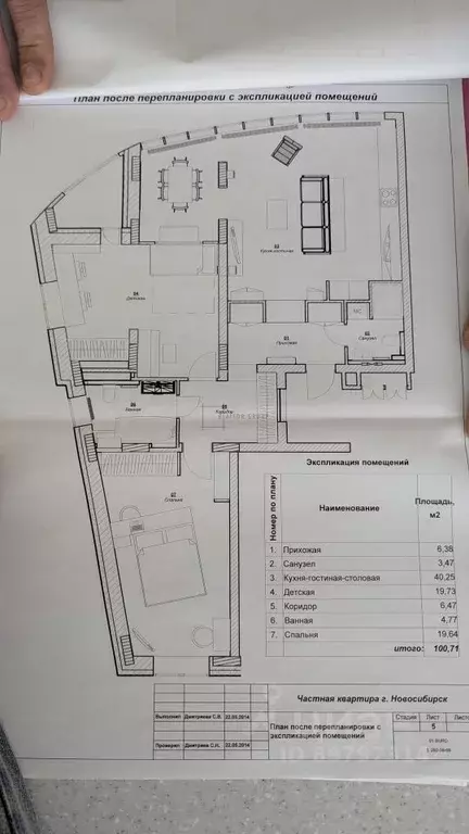 3-к кв. Новосибирская область, Новосибирск ул. Шевченко, 15 (100.0 м) - Фото 1