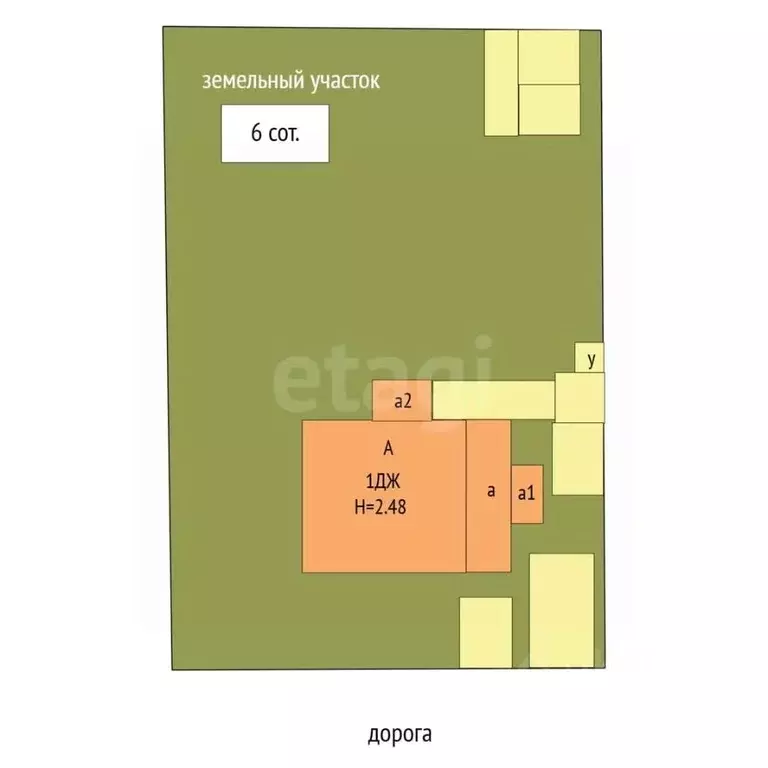 Дом в Кемеровская область, Новокузнецк Антоновская ул., 73 (63 м) - Фото 2