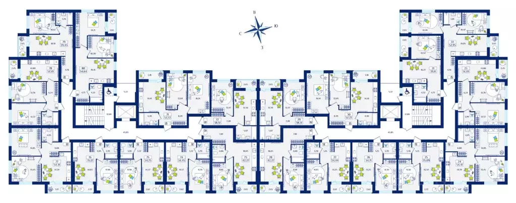 1-к кв. Калининградская область, Зеленоградск  (42.27 м) - Фото 2