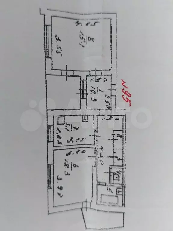 2-к. квартира, 52,7 м, 8/9 эт. - Фото 0