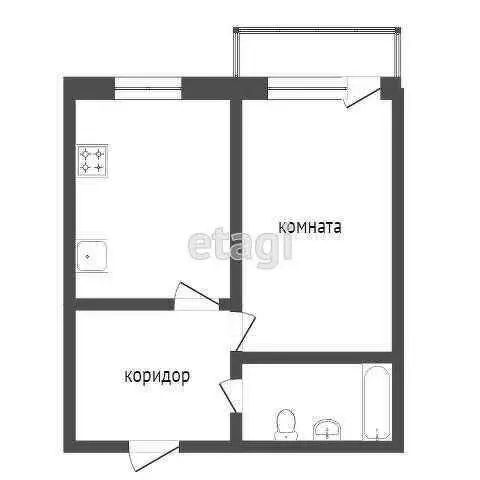 1-комнатная квартира: Улан-Удэ, проспект Строителей, 38 (33 м) - Фото 1