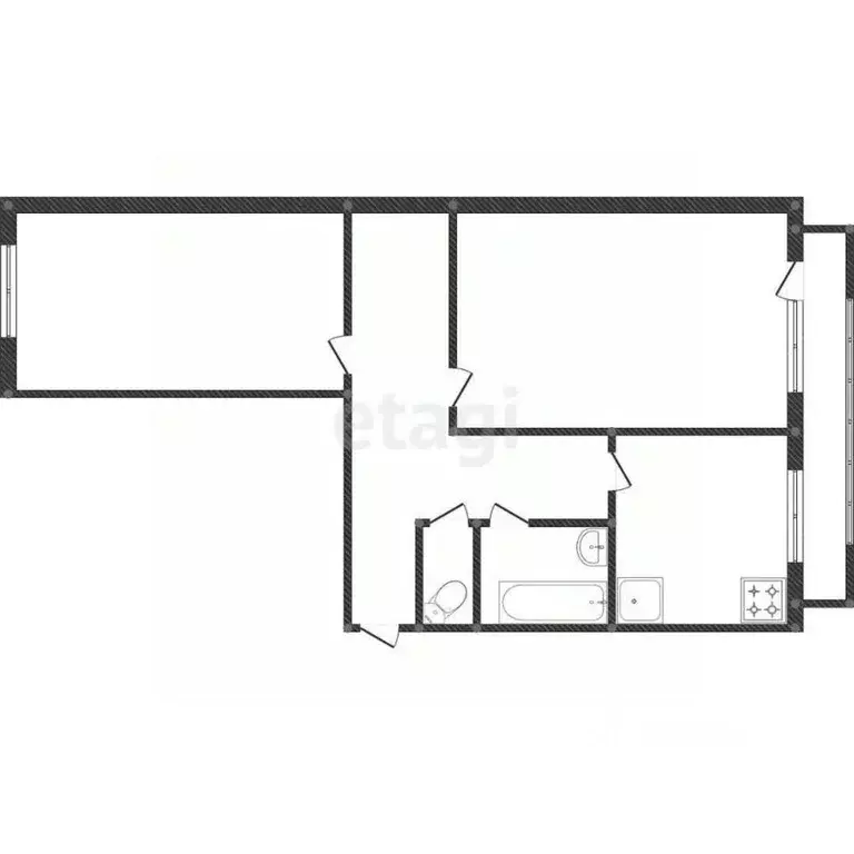 2-к кв. Амурская область, Благовещенск Пионерская ул., 64 (68.0 м) - Фото 1