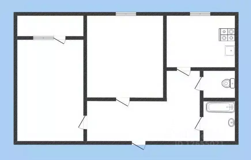 2-к кв. Костромская область, Кострома Давыдовский-3 мкр, 18 (48.2 м) - Фото 2