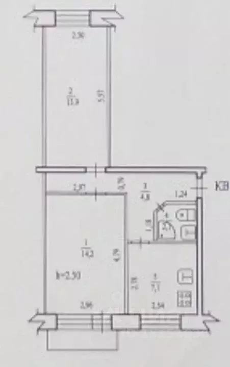 2-к кв. Хабаровский край, Хабаровск Красная Речка мкр, ул. Мате Залки, ... - Фото 2
