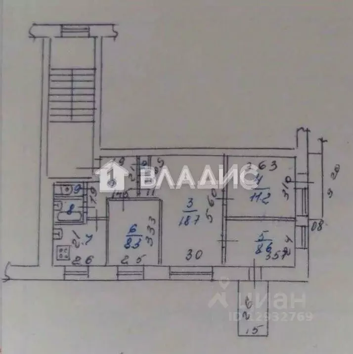 3-к кв. Пензенская область, Пенза Коммунистическая ул., 7А (61.4 м) - Фото 2