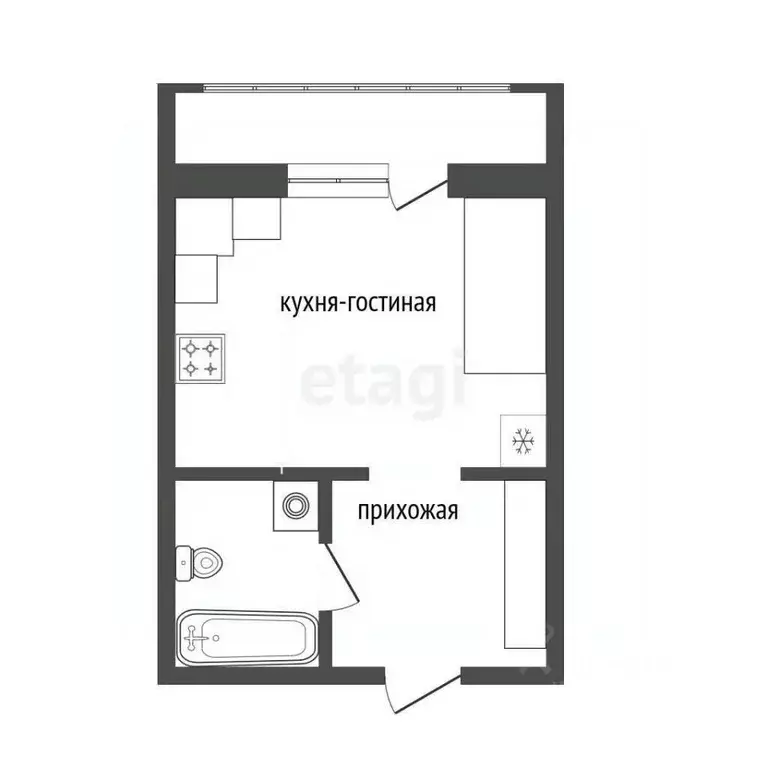 Студия Тюменская область, Тюмень ул. Александра Протозанова, 4 (24.3 ... - Фото 2