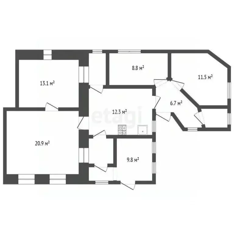 5-к кв. Крым, Алушта ул. Горбачевой (86.0 м) - Фото 2