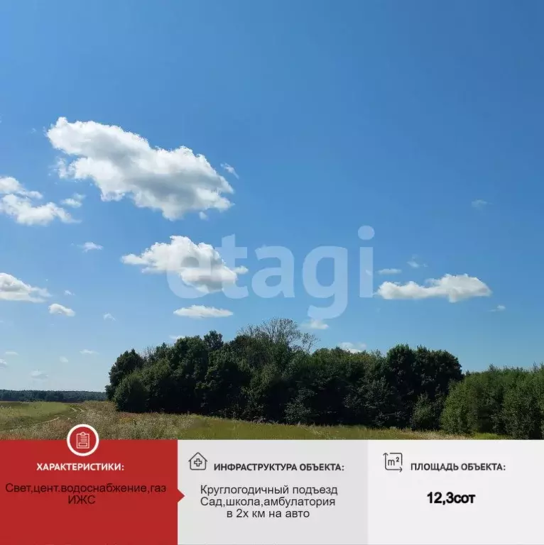 Участок в Брянская область, Брянский район, Чернетовское с/пос, д. ... - Фото 2