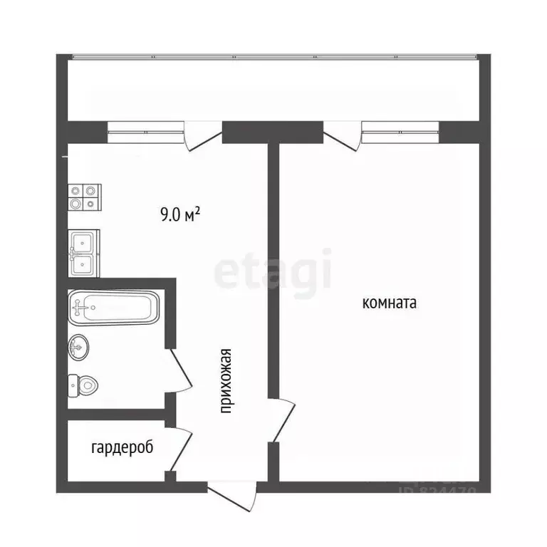 1-к кв. Московская область, Воскресенск Лопатинский мкр, ул. ... - Фото 2