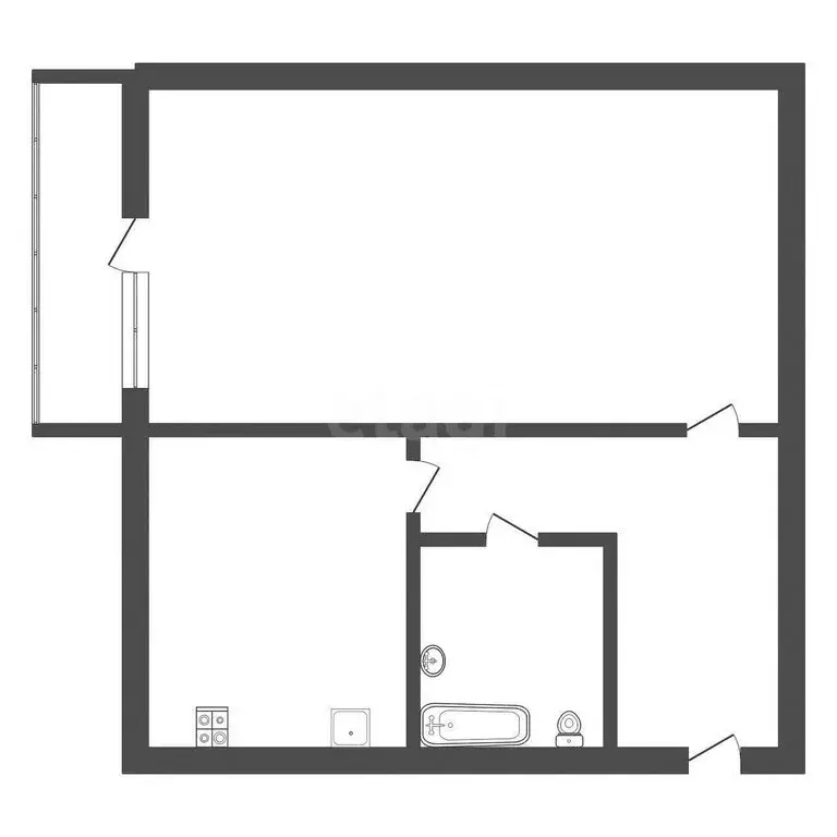 1-комнатная квартира: Тула, улица Металлургов, 41А (30.1 м) - Фото 1