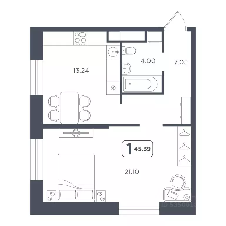 1-к кв. Тюменская область, Тюмень Мелиораторов мкр, ул. Голышева, 8А ... - Фото 1