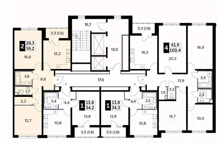 2-к кв. Московская область, Ленинский городской округ, пос. Битца ... - Фото 1