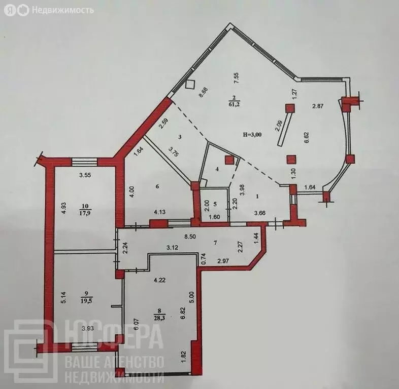 4-комнатная квартира: Волгоград, Ангарская улица, 71 (160 м) - Фото 1