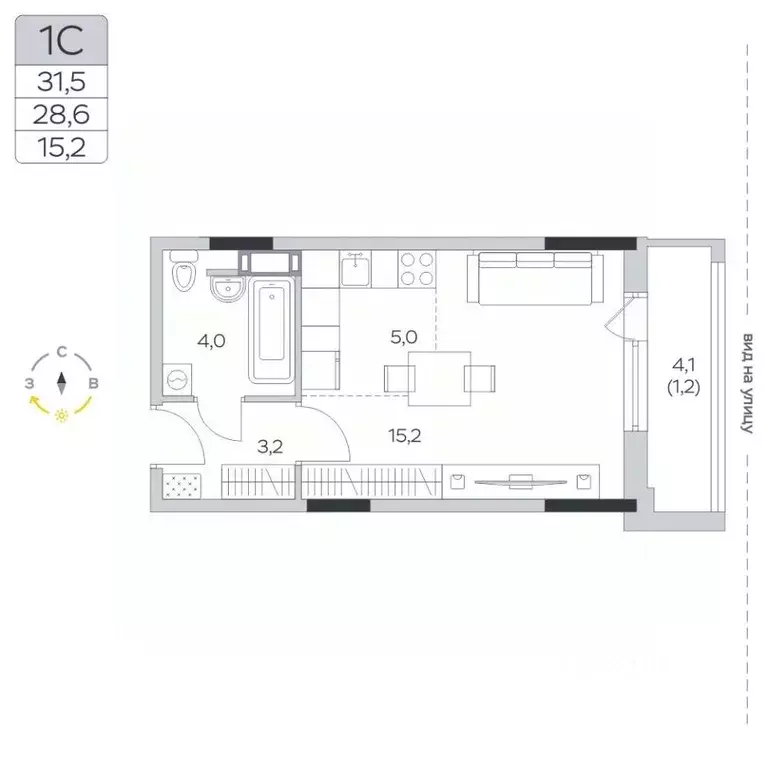 Студия Московская область, Мытищи городской округ, д. Пирогово ул. ... - Фото 1