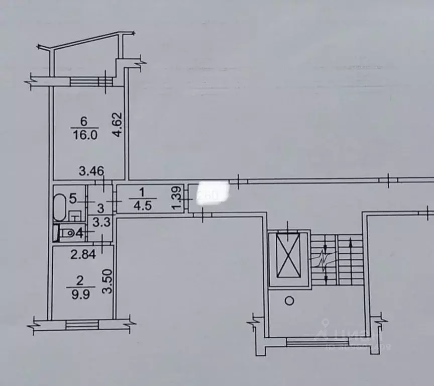 1-к кв. Новосибирская область, Новосибирск Спортивная ул., 15 (37.5 м) - Фото 0