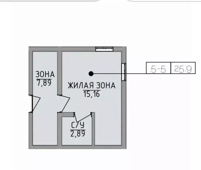1-к кв. Крым, Алушта ул. Володарского, 9 (25.0 м) - Фото 1