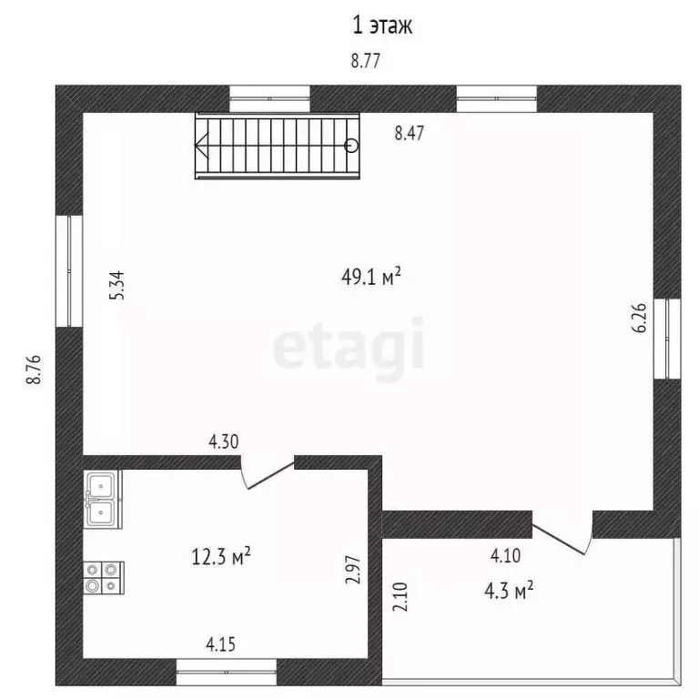 Дом в Псковская область, Порхов пер. 2-й Псковский, 5 (129 м) - Фото 1