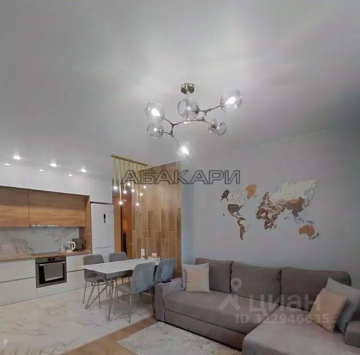 3-к кв. Красноярский край, Красноярск ул. Авиаторов, 4В (69.0 м) - Фото 2