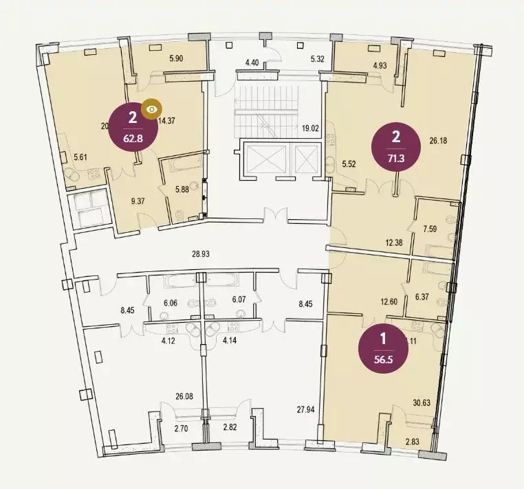 2-к кв. Москва ул. Маршала Рыбалко, 2к9 (62.9 м) - Фото 1