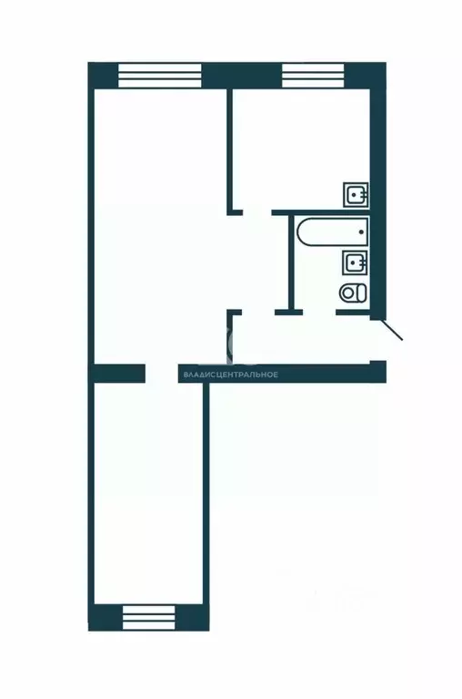 2-к кв. Новосибирская область, Новосибирск ул. Макаренко, 27/2 (42.3 ... - Фото 2