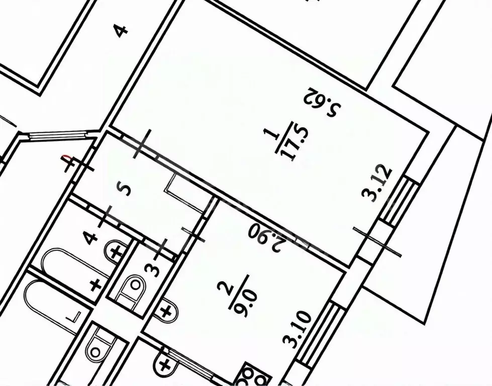 1-к кв. Тюменская область, Тюмень Заречный проезд, 10 (33.9 м) - Фото 2
